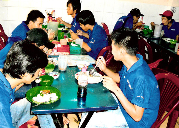Studying boys need food to fill their bellies to keep them going!